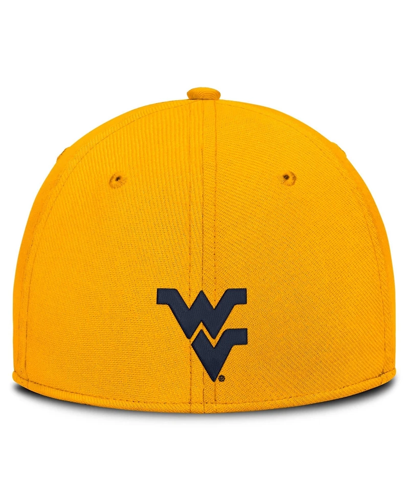 Nike Men's Gold West Virginia Mountaineers Game Day Rise Swooshflex Hat
