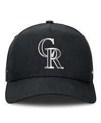 Men's Nike Black Colorado Rockies Rise Dri-fit A-Frame Adjustable Hat