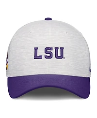 Nike Men's and Women's White/Purple Lsu Tigers Primetime Rise Adjustable Hat