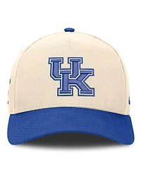 Nike Men's and Women's Natural/Royal Kentucky Wildcats Campus Prep Rise Adjustable Hat