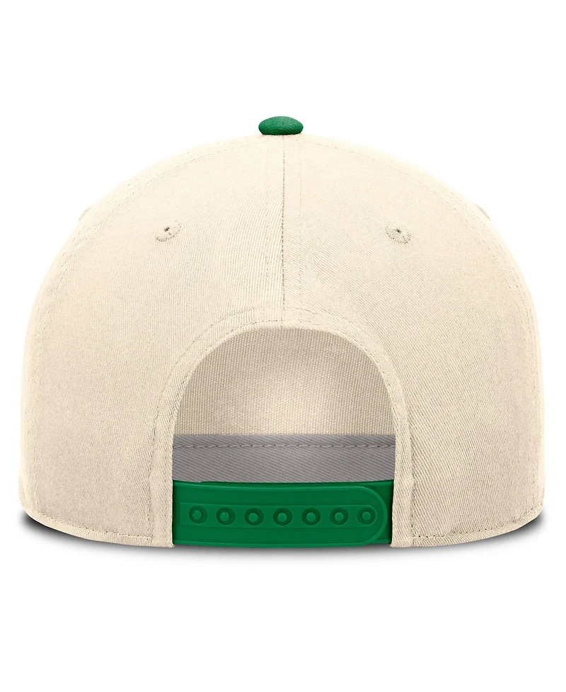 Nike Men's and Women's Natural/Green Oregon Ducks Campus Prep Rise Adjustable Hat