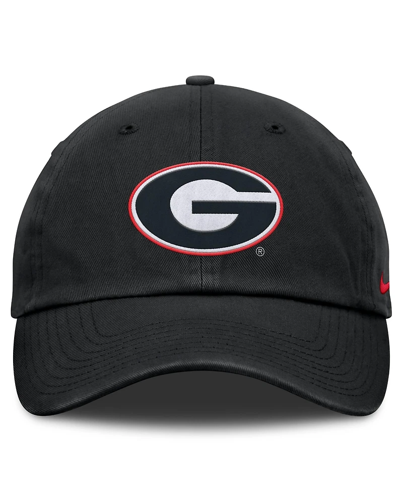 Nike Men's Black Georgia Bulldogs Club Dri-fit Adjustable Hat