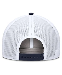 Nike Men's Navy/White Toronto Blue Jays Tonal Rise Trucker Dri-fit Adjustable Hat