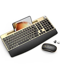 Lofree Wireless Silent Ergonomic Keyboard and Mouse Combo for Mac Windows