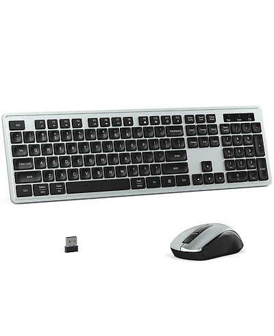 Lofree Wireless Silent Full-Size Keyboard and Mouse Set for Windows