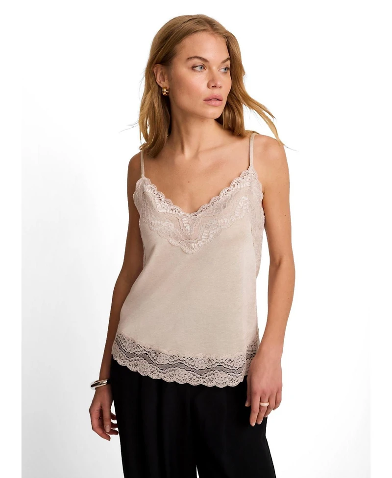 Mint Velvet Women's Lace Detail Camisole Top