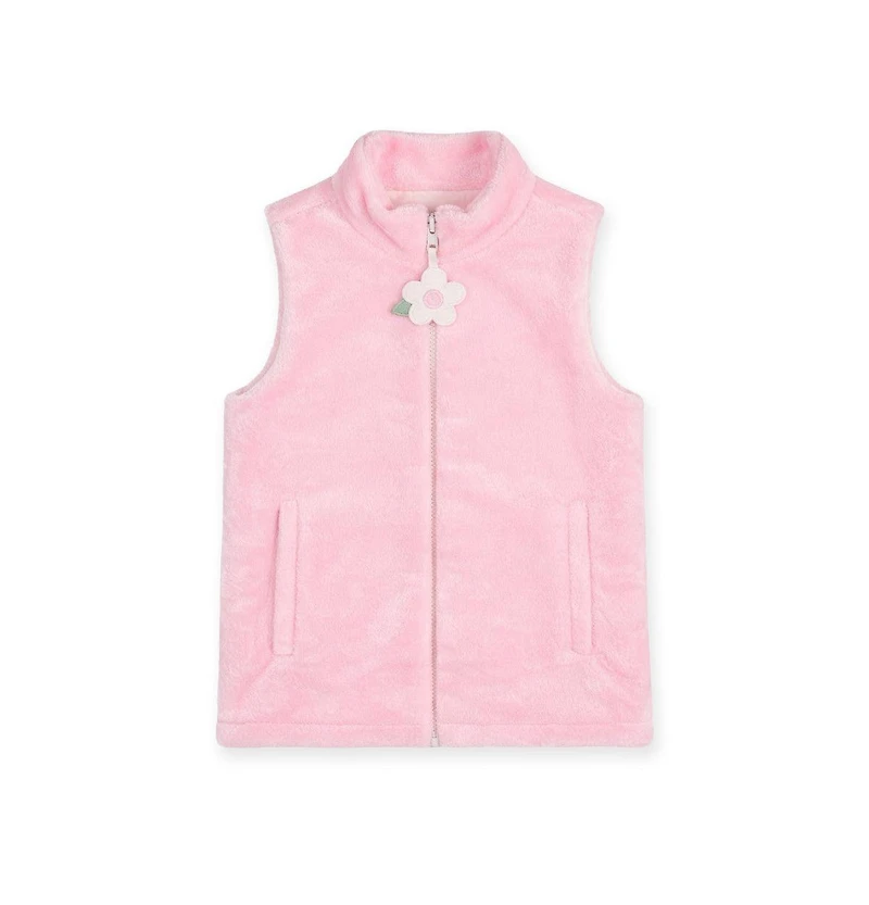 Florence Eiseman Little Girls (4-6X) Plush Fleece Zip Up Vest Jacket