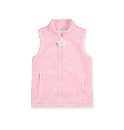 Florence Eiseman Little Girls (4-6X) Plush Fleece Zip Up Vest Jacket