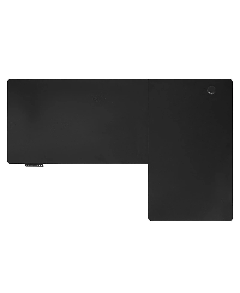 Slickblue L Shaped Standing Gaming Desk with Steel Frame Design