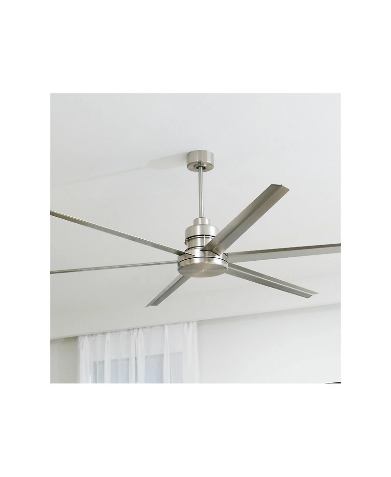 72" Craftmade Mondo Brushed Nickel Large Ceiling Fan with Remote