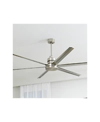 72" Craftmade Mondo Brushed Nickel Large Ceiling Fan with Remote