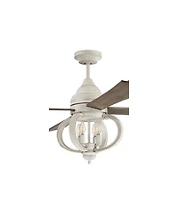 60" Craftmade Augusta Led Ceiling Fan in Cottage White with Remote