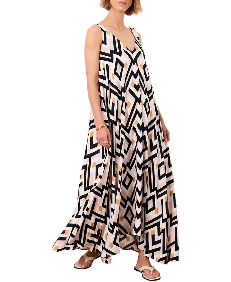 Mint Velvet Women's Monaco Geo Maxi Dress