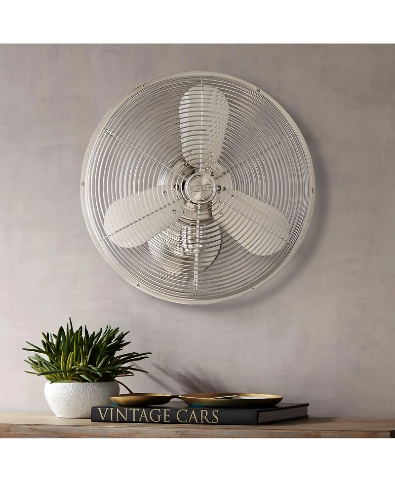 14" Craftmade Bellows Iv Nickel Oscillating Wall Fan