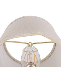 Springcrest Mylie Off-White Scallop Empire Lamp Shade 4x6x5.5 (Clip-On)