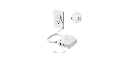 Tessan Power Strip with Usb Charging with 8-in-1, 5Feet, 4 Outlets for Home, Office and Travel