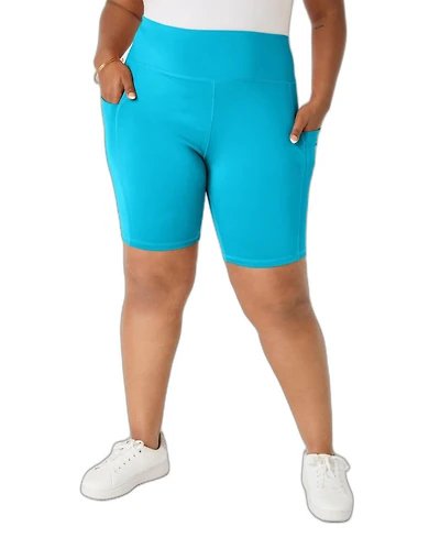 Ashley Stewart Women's Phone Pocket Biker Shorts