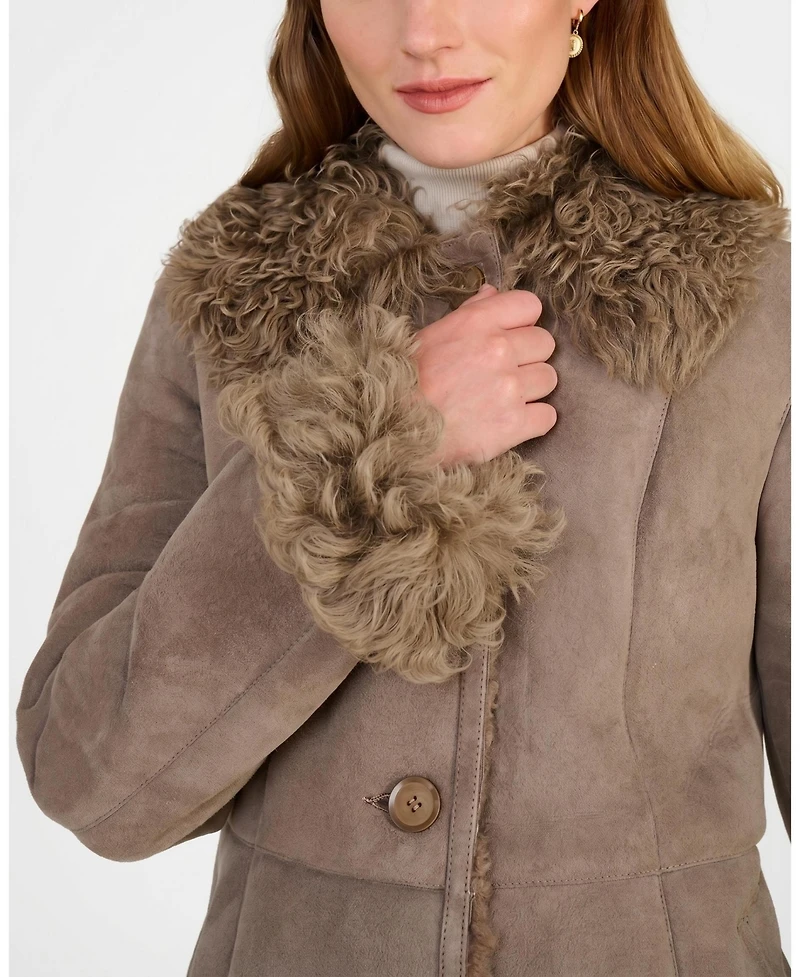 Furniq Uk Women's Aubrey Shearling Coat