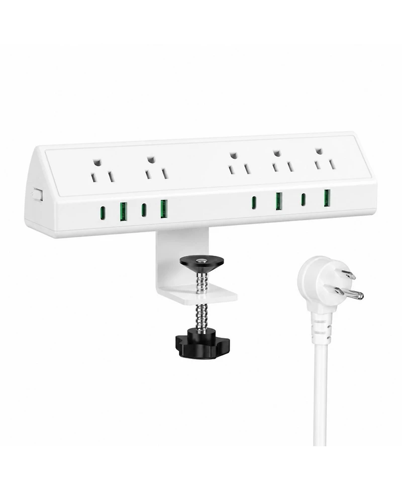Lofree Desk Clamp Mount 45W Fast Charging Surge Protector for MacBook Air, Laptops, Tablets, and Smartphones