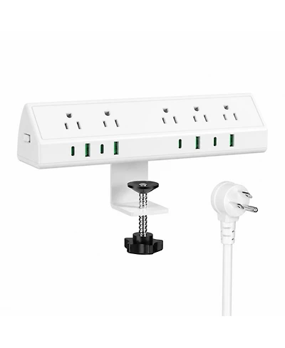 Lofree Desk Clamp Mount 45W Fast Charging Surge Protector for MacBook Air, Laptops, Tablets, and Smartphones