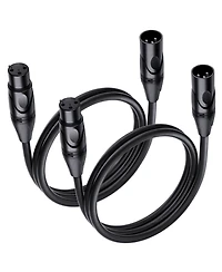 Lofree Xlr Microphone 21 Awg Balanced Oxygen-Free Copper Cables, 2-Pack