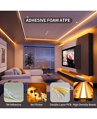 Lofree Dimmable Remote Control Cob Led Strip Light Kit, 16.4'