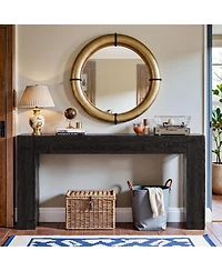 Tribesigns 63" Solid Wood Console Table