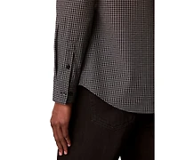 Calvin Klein Men's Gingham Supima Stretch Regular-Fit Shirt