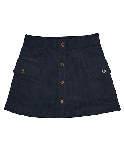Hope & Henry Toddler Girls Organic Corduroy Button Front Skirt
