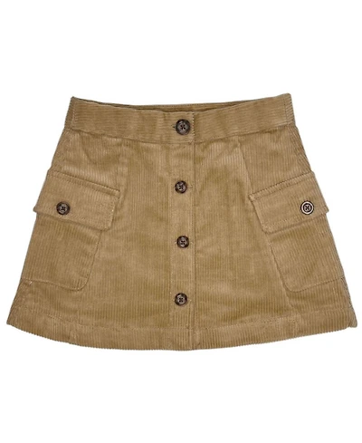 Hope & Henry Toddler Girls Organic Corduroy Button Front Skirt