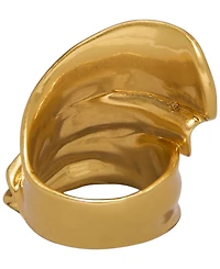 Donna Karan New York Gold-Plated Folded Metal Statement Ring