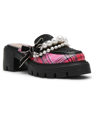 Betsey Johnson Women's Haven Platform Loafers Mules