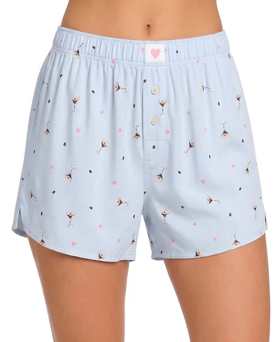 Jaclyn Intimates Women's Rayon Woven Poplin Pajama Shorts, 2-Pack