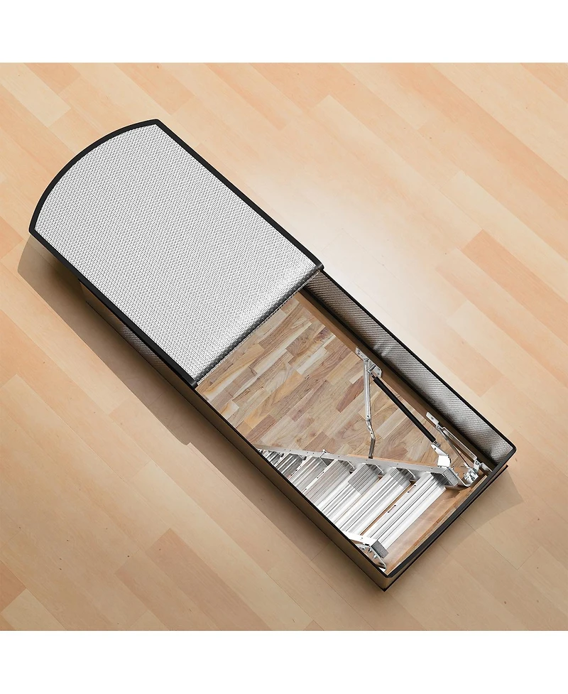 Streamdale Furniture Aluminum Attic Ladder and Insulated Cover Combo, 22.5x54" Opening
