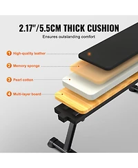 Vevor Flat Weight Bench Foldable Strength Training Bench for Full Body Workout