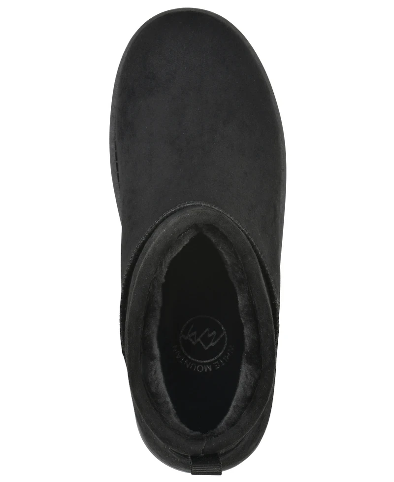 White Mountain Women's Inspa Faux Fur Pull-On Booties