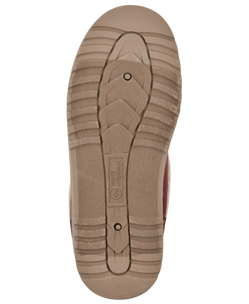 White Mountain Women's Iceboat Slip-On Clog Slippers