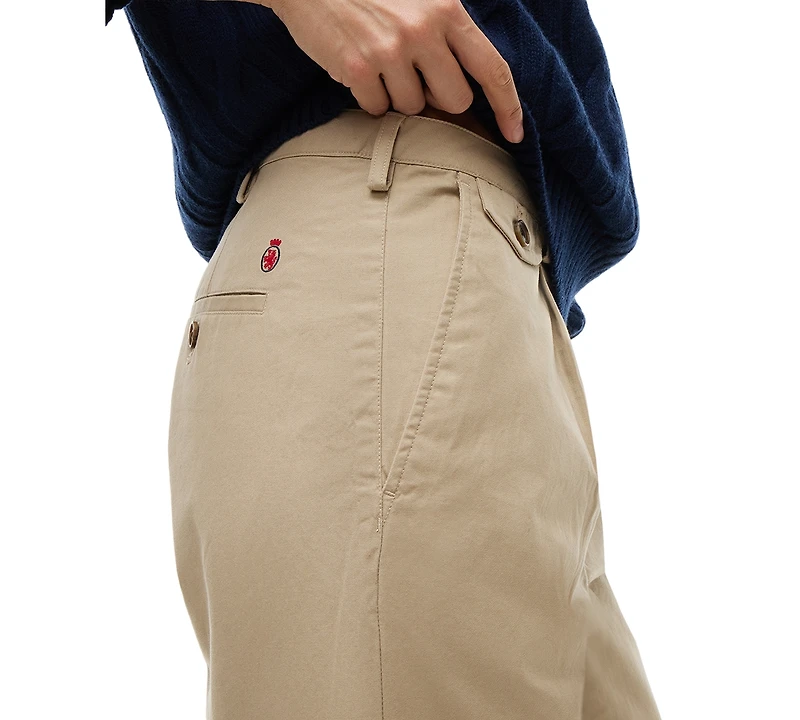Tommy Hilfiger Women's American Icons Chino High-Rise Straight Pants