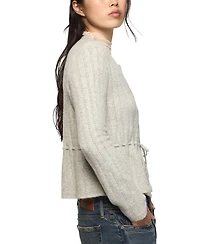 Lucky Brand Women's Cloud Soft Babydoll Pointelle Cardigan