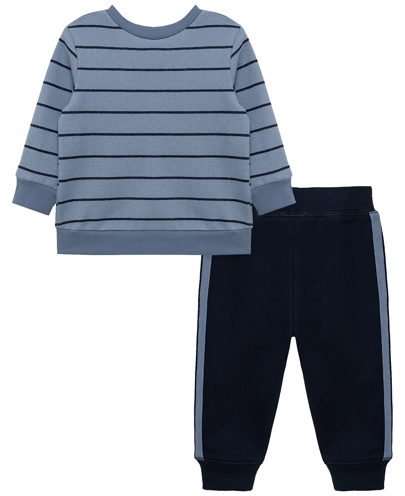 Little Me Baby Boys' Puppy Graphic Sweatshirt and Pants, 2-Piece Set