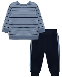 Little Me Baby Boys' Puppy Graphic Sweatshirt and Pants, 2-Piece Set