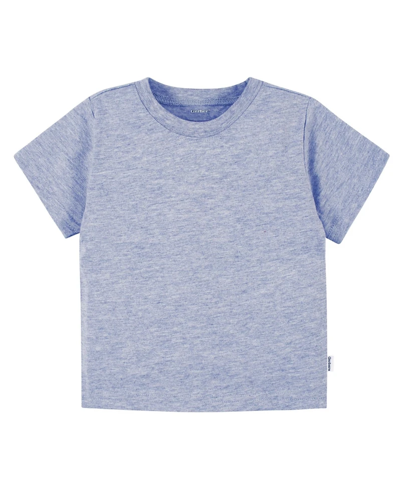 Gerber Toddler Boys' 2T- 5T 5-Pack Short Sleeve T-Shirts