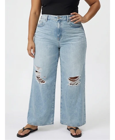 Torrid Women's Plus High-Rise Baggy Wide-Leg Jean