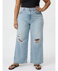 Torrid Women's Plus High-Rise Baggy Wide-Leg Jean