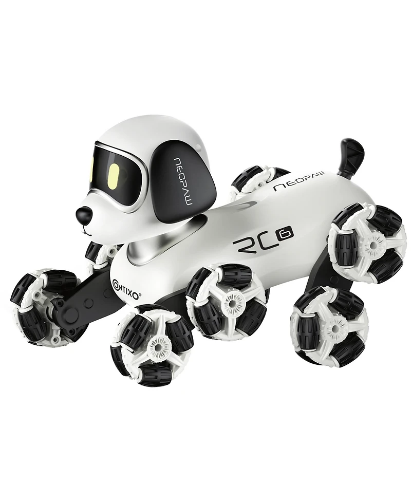 Contixo Rc6 NeoPaw 8-Wheel Led RC Robot Dog with Sounds