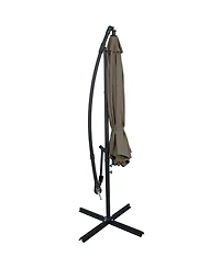 Gouun 10 feet Cantilever Offset Patio Umbrella with 8 Ribs