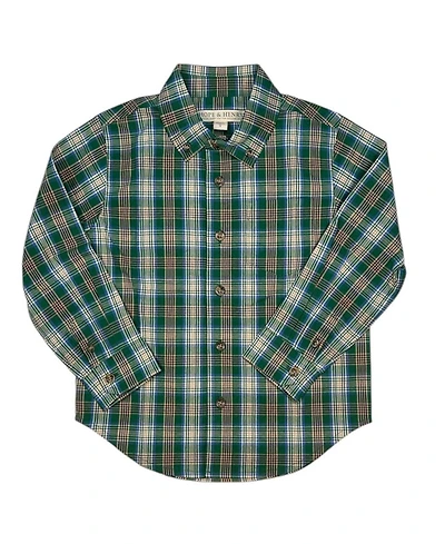 Hope & Henry Little Boys 5-7 Organic Long Sleeve Stretch Poplin Shirt