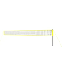 Hongge Adjustable Height Volleyball Net System with Steel Poles Ball Pump and Carrying Bag for Backyard and Beach