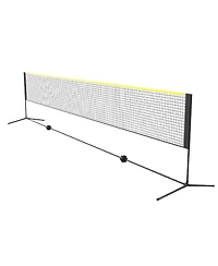 Hongge 20 ft Adjustable Multi-Sport Net Set for Badminton Pickleball and Tennis with Rackets and Shuttlecocks