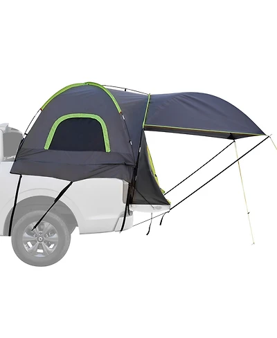 Hongge Pickup Truck Bed Tent for 5 to 5.2 Feet Beds with Expandable Awning Rainfly and Storage Bag